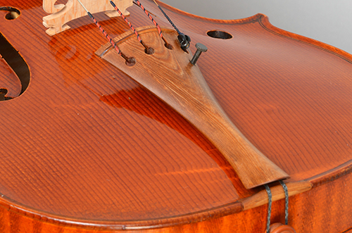 Tailpiece from Sonowood spruce made by Wilhelm Geigenbau